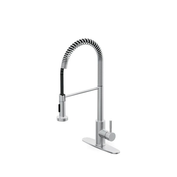 Heavy-Duty Outdoor Stainless Steel Spring Pull-Down Faucet