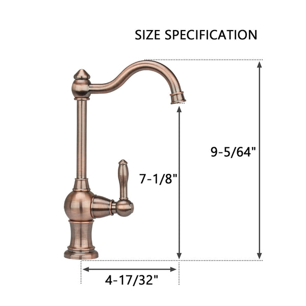 One-Handle Antique Copper Drinking Water Filter Faucet Water Purifier Faucet