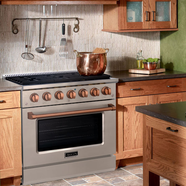 wooden style gas range