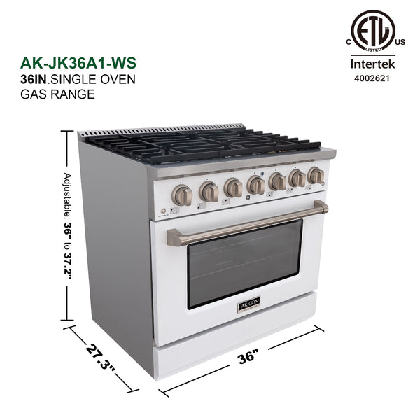 dimension of the gas range with oven