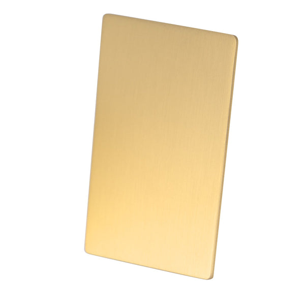 Luchar Brushed Gold Stainless Steel Sample