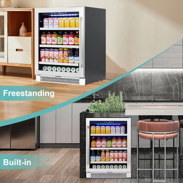 refrigerator freestanding built in for modern room