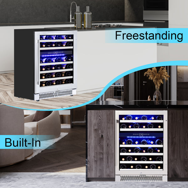 Freestanding built in refrigerator for the living room