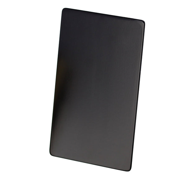 Luchar Jet Black Stainless Steel Sample