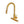 Gold kitchen faucet on a white background