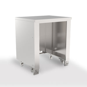 Metallic cabinet on a white background