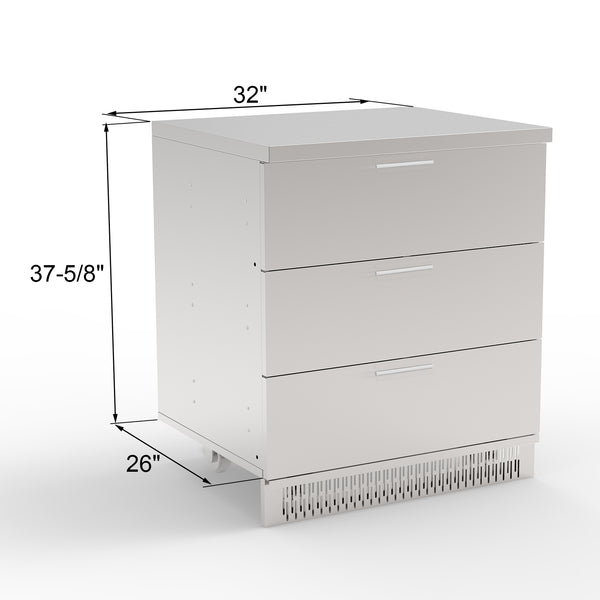 prep cabinet stainless steel 