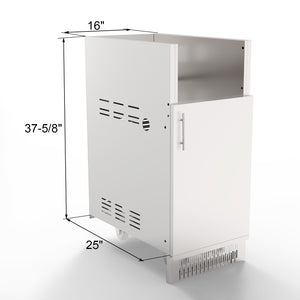 side burner and dimension of stainless steel cabinet