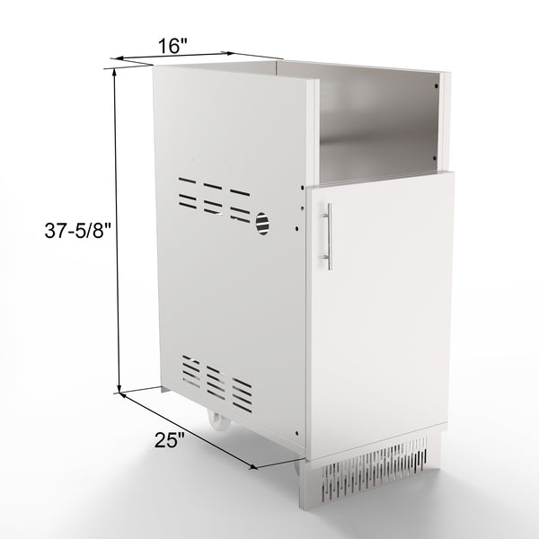 side burner and dimension of stainless steel cabinet